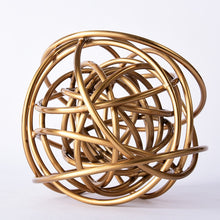 Load image into Gallery viewer, Gold Wire Ball Object