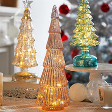 Load image into Gallery viewer, Glass Christmas Tree LED Table Lights