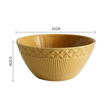 Load image into Gallery viewer, Floral Relief Ceramic Bowls