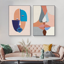 Load image into Gallery viewer, In-Your-Face Abstract Canvas Wall Art Prints