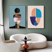 Load image into Gallery viewer, In-Your-Face Abstract Canvas Wall Art Prints
