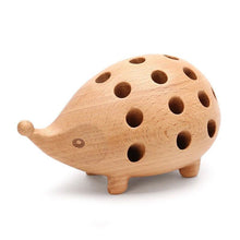 Load image into Gallery viewer, Wooden Hedgehog Pen Holder