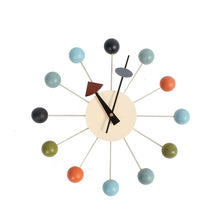 Load image into Gallery viewer, Wood Ball Wall Clock