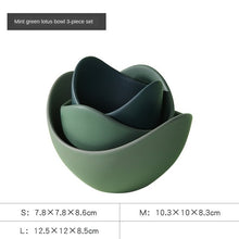 Load image into Gallery viewer, Allthingscurated Blooming Lotus Flower Ceramic Bowls