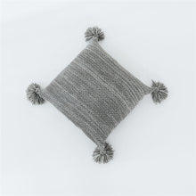 Load image into Gallery viewer, Marled Knit Cushion Cover with Tassel