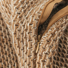 Load image into Gallery viewer, Marled Knit Cushion Cover with Tassel