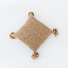Load image into Gallery viewer, Marled Knit Cushion Cover with Tassel