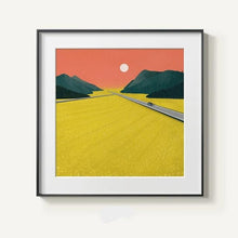 Load image into Gallery viewer, Allthnigscurated modern abstract mountain canvas print