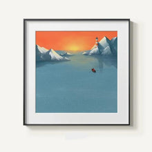 Load image into Gallery viewer, Allthnigscurated modern abstract mountain canvas print