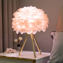 Load image into Gallery viewer, Allthingscurated Boudoir Feather Table Lamp