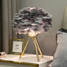 Load image into Gallery viewer, Allthingscurated Boudoir Feather Table Lamp