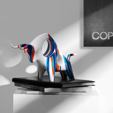 Load image into Gallery viewer, Graffiti Bull Sculpture