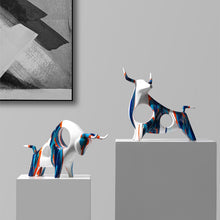 Load image into Gallery viewer, Graffiti Bull Sculpture