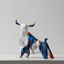 Load image into Gallery viewer, Graffiti Bull Sculpture