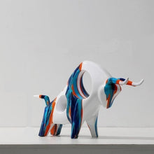 Load image into Gallery viewer, Graffiti Bull Sculpture