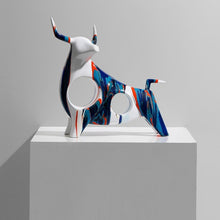 Load image into Gallery viewer, Graffiti Bull Sculpture