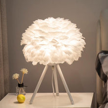 Load image into Gallery viewer, Allthingscurated Boudoir Feather Table Lamp