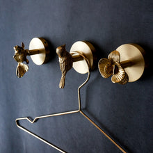 Load image into Gallery viewer, Retro-style Brass Wall Hooks