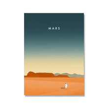 Load image into Gallery viewer, Allthingscurated Moon Mars Canvas Wall Art Prints