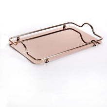 Load image into Gallery viewer, Allthingscurated Mirror Tray in rose gold