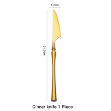 Load image into Gallery viewer, Allthingscurated Bright Gold stainless steel flatware