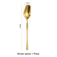 Load image into Gallery viewer, Allthingscurated Bright Gold stainless steel flatware