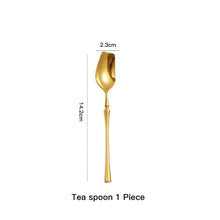 Load image into Gallery viewer, Allthingscurated Bright Gold stainless steel flatware