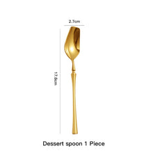 Load image into Gallery viewer, Allthingscurated Bright Gold stainless steel flatware