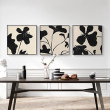 Load image into Gallery viewer, Allthingscurated Black White Orchid Flower Canvas Prints