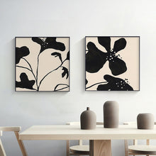 Load image into Gallery viewer, Allthingscurated Black White Orchid Flower Canvas Prints