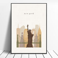 Load image into Gallery viewer, Allthingscurated World City Landscape Canvas Wall Art Prints