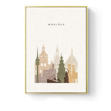Load image into Gallery viewer, Allthingscurated World City Landscape Canvas Wall Art Prints