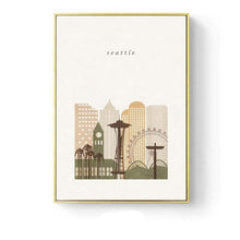 Load image into Gallery viewer, Allthingscurated World City Landscape Canvas Wall Art Prints