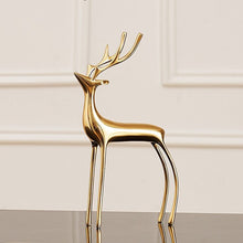 Load image into Gallery viewer, Allthingscurated Decorative Golden Reindeers Figurines