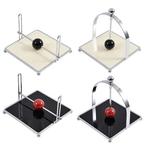 AXO Stainless Steel Paper Napkin/Serviette Holders by Allthingscurated feature a stunning range holders in a minimalist design with weighted orb in red and black, ensuring your paper napkins stay perfectly in place. Elevate your dining experience with these functional holders that are perfect for buffet tables and outdoor dining.