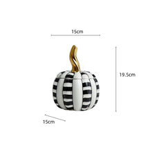 Load image into Gallery viewer, Geometric Checkered Pumpkin Decorative Jars
