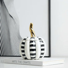 Load image into Gallery viewer, Geometric Checkered Pumpkin Decorative Jars
