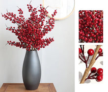 Load image into Gallery viewer, Faux Holly Berry Stem

