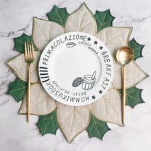 Load image into Gallery viewer, Holiday Poinsettia Applique Placemat
