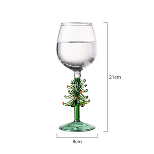 These charming Christmas Tree Stem Glass by Allthingscurated features a sculptural 3D design on the stem. Comes in classic green or bright white, it adds a festive vibe to your holiday gatherings. These glasses make thoughtful gifts for your loved ones. Stem glass measures aproximately 21cm or 8 inches in height and 8cm or 3 inches in length with a capacity of 360ml or 12 fluid ounce.