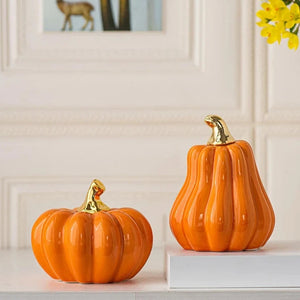 Glazed Ceramic Pumpkins