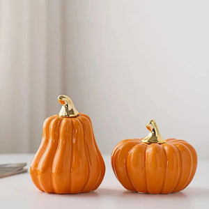 Glazed Ceramic Pumpkins