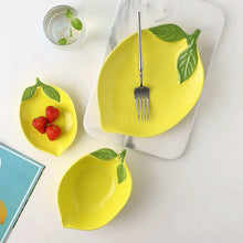 Load image into Gallery viewer, Summertime Lemon Shape Dinnerware
