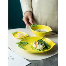 Load image into Gallery viewer, Summertime Lemon Shape Dinnerware
