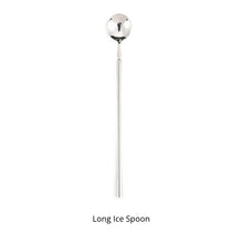 Load image into Gallery viewer, Bright Silver Stainless Steel flatware by Allthingscurated crafted from high-quality stainless steel with a forged construction ensures durability.  It has a bright silver mirror finish that will add a touch of elegance to any meal.  This is a Long Ice Spoon.

