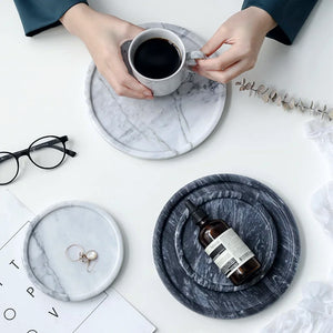 Marble Round Trays