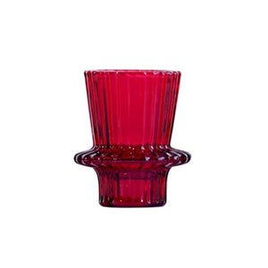 Munis Red/Green Glass Candle/Tealight Holders