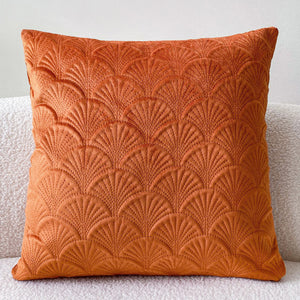 Scallop Design Cushion Cover