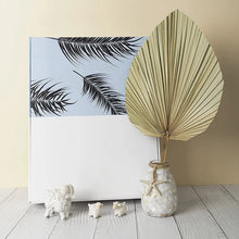 Load image into Gallery viewer, Set of 5 Natural Dried Palm Leaves by Allthingscurated is made of 100% natural palm leaves. Display them in a large vase or jar to create a bold statement and add a touch of tropical vibes to your home. They are perfect for turning your home into an exotic, tropical oasis.
