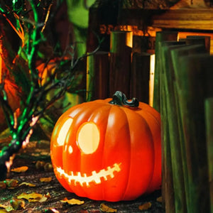 Jack O’ Lantern Pumpkin Lights by Allthingscurated features a collection of pumpkin lights in different designs and sizes to enhance your Halloween decorations. Perfect for both indoor and outdoor decoration. Use them as props for your party or to add a festive touch to your tabletop, fireplace mantel, entrance or patio.